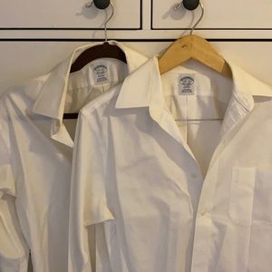 Lot of 2! Brooks brothers white button down